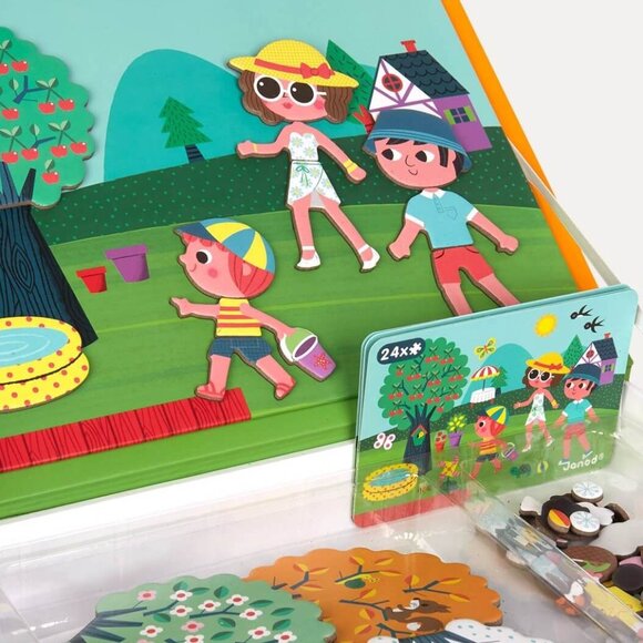 New Sealed Janod Magneti’Book 4 Seasons • 3 to 8 Years - Picture 8 of 16